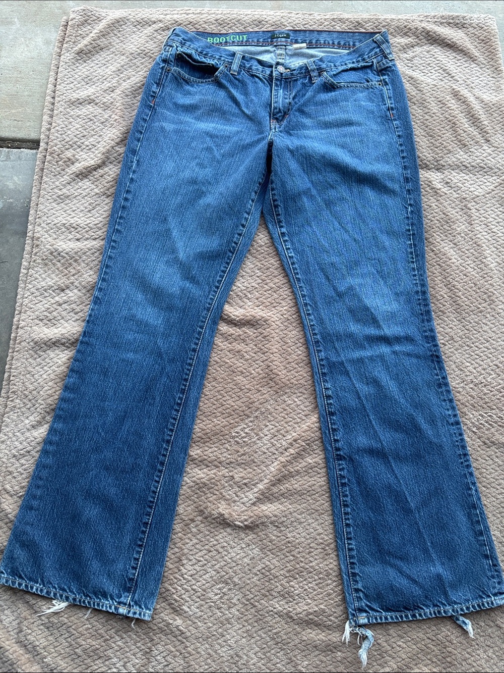 J. Crew Factory Medium Blue Bootcut Jeans